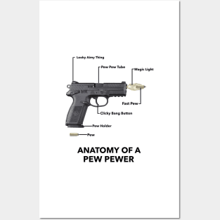 The Anatomy of a Pew Pewer Posters and Art